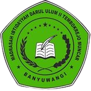 Gedung Madrasah Ibtidaiyah dengan suasana cerah dan hijau